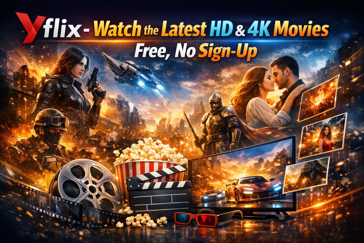 Yflix featured movies and TV shows banner